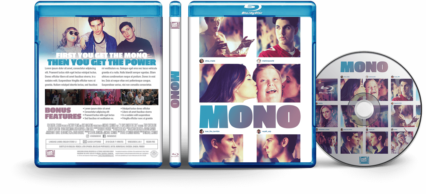 MONO bluray packaging